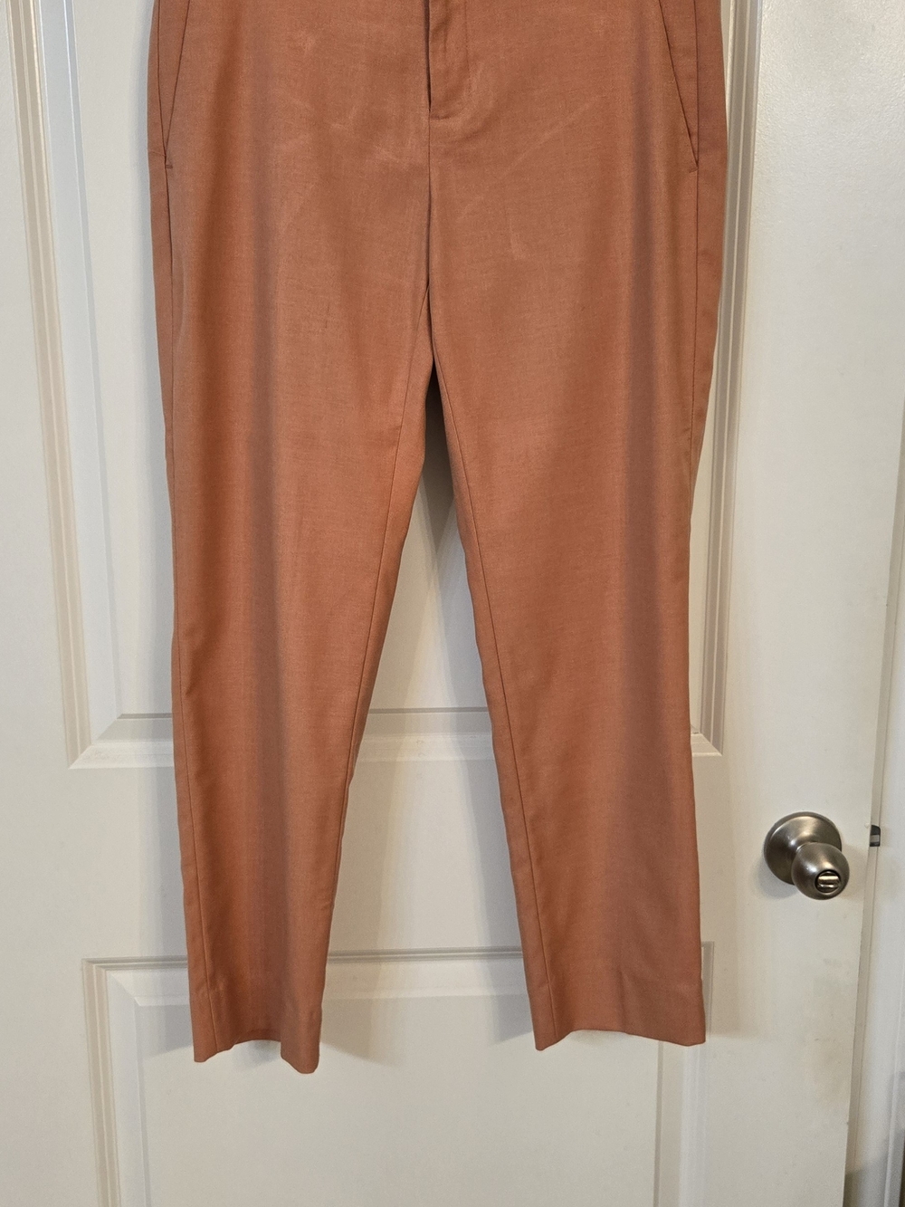 Banana Republic Factory Avery Straight Ankle Pants in Rust Orange